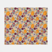 新鮮な野菜からのレトロの背景 フリースブランケット (正面(横))