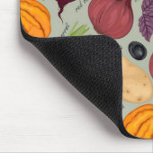 新鮮な野菜からのレトロの背景 マウスパッド (コーナー)