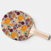 新鮮な野菜からのレトロの背景 卓球ラケット (横)