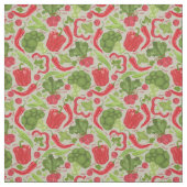 新鮮な野菜からの明るいパターン ファブリック (見本)