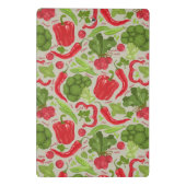 新鮮な野菜からの明るいパターン ミニクリップボード (裏面)