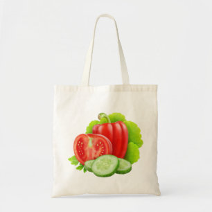 新鮮な野菜が付いているバッグ トートバッグ