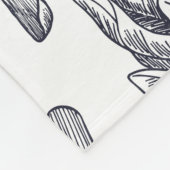 新鮮な野菜のシームレスなパターン。ブロッコリー、カロ フリースブランケット (角)