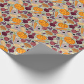 新鮮な野菜のレトロ背景 ラッピングペーパー (角)