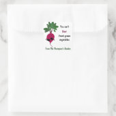 新鮮な野菜の小さなステッカーを見ることができない スクエアシール (バッグ)