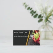 新鮮な野菜の新しいカフェの名刺 名刺 (スタンド正面)