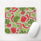 新鮮な野菜の明るい模様 マウスパッド (マウス)