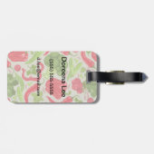 新鮮な野菜の明るい模様 ラゲッジタグ (裏面横)