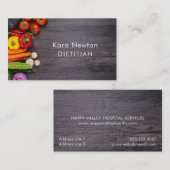 新鮮な野菜の栄養物のコーチのシェフのケータリング 名刺 (正面/裏面)