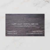 新鮮な野菜の栄養物のコーチのシェフのケータリング 名刺 (裏面)