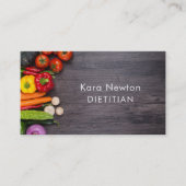 新鮮な野菜の栄養物のコーチのシェフのケータリング 名刺 (正面)