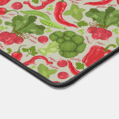 新鮮な野菜の鮮やかなパターン デスクマット (コーナー)
