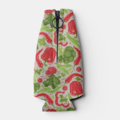 新鮮な野菜の鮮やかなパターン ボトルクーラー (裏面)