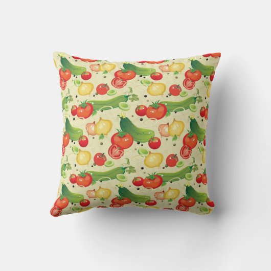 新鮮な野菜 クッション (裏面)