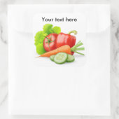 新鮮な野菜 スクエアシール (バッグ)