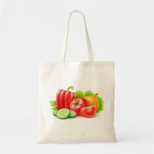 新鮮な野菜 トートバッグ