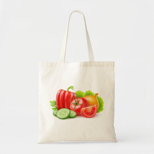 新鮮な野菜 トートバッグ (正面)