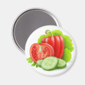新鮮な野菜 マグネット (正面/裏面)