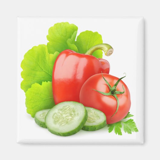 新鮮な野菜 マグネット (正面)