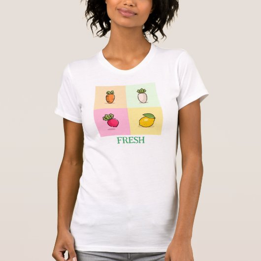 新鮮な野菜 Tシャツ (正面)