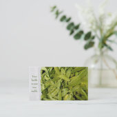 新鮮な雪のエンドウ 名刺 (スタンド正面)