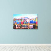 新鮮な魚介類 キャンバスプリント (インサイチュ (ウッドフロア))