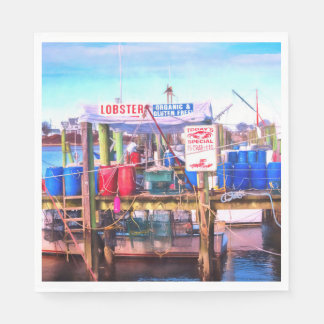 新鮮な魚介類 スタンダードランチョンナプキン