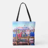 新鮮な魚介類 トートバッグ (裏面)