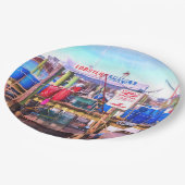 新鮮な魚介類 ペーパープレート (アングル)