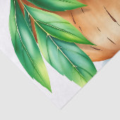 新鮮な鮮やかと水の色ココナッツの白 薄葉紙 (詳細)