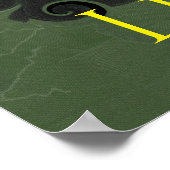 新鮮な鮮やかなカラフルおもしろい幸せ ポスター (角)