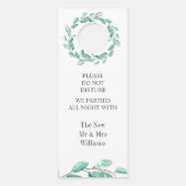 新鮮なEualytpusエレガントな結婚式は邪魔しない ドアノブサイン (正面)