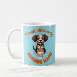新鮮なVibes & Coffee Puppyデジよくはしゃぐタルトール コーヒーマグカップ