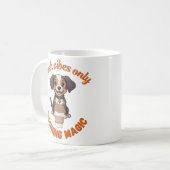 新鮮なVibes & Coffee Puppyデジよくはしゃぐタルトール コーヒーマグカップ (正面左)