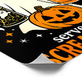 新鮮にブーイングされたコーヒーが悲鳴と共に砂糖で提供されます ポスター (角)