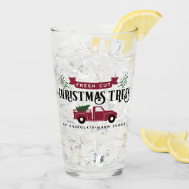 新鮮に切れたクリスマスツリー タンブラーグラス