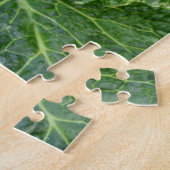 新鮮オーガニックなキャベツ頭 ジグソーパズル (側面)