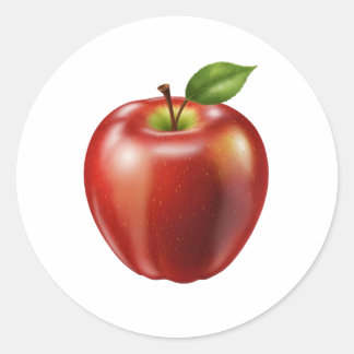新鮮赤りんご ラウンドシール