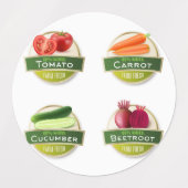 新鮮農家の野菜 ラベル (デザイン1)