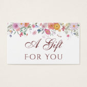 新鮮野花ギフトカード (正面)