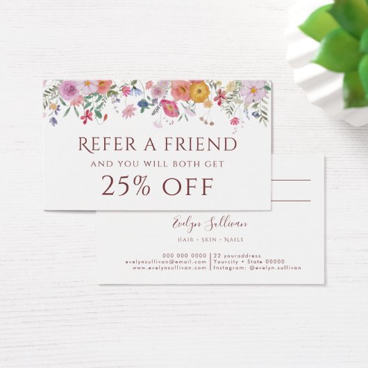 新鮮野花紹介カード (デスク)