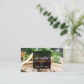 新鮮野菜ケータリングまたはシェフ名刺 名刺 (スタンド正面)