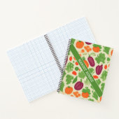 新鮮野菜フローラカラフル模様 ノートブック (内部)