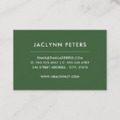 新鮮野菜ヘルスフィールドビジネスカード 名刺 (裏面)