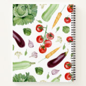 新鮮野菜レシピ書 ノートブック (裏面)