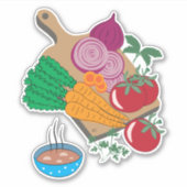 新鮮野菜・ハーブのシール シール (正面)