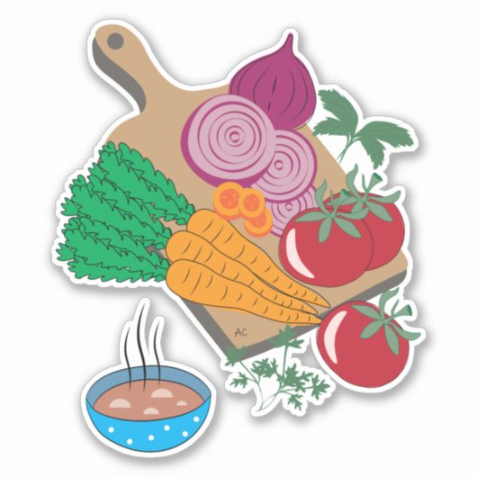 新鮮野菜・ハーブのシール シール (正面)