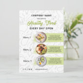 新鮮食品・健康食品のケータリングレストランメニュー メニュー (スタンド正面)