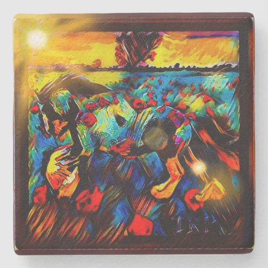 新鮮馬01-01 ストーンコースター (正面)