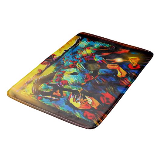 新鮮馬01-01 バスマット (アングル)